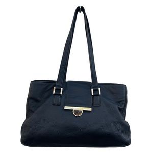 DKNY Black Soft Top Grain Leather Bag Purse Handbag